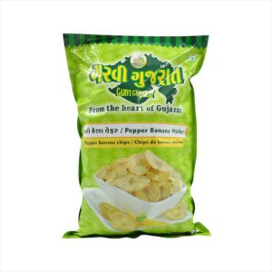 Garvi Gujarat Pepper Banana Wafer (10 OZ)