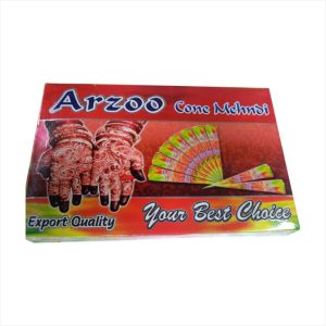 Arzoo Emergency Cone Henna Body Art Quality 12 Full Size Cones
