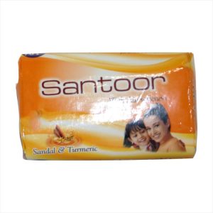 Santoor with Skin Softeners Soap (sandal & Turmeric) 150 Grams