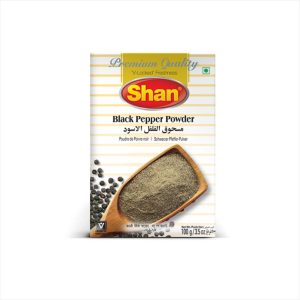 Shan Teekhi Kali Mirch Black Pepper Powder 100 Grams (3.5 Oz)