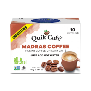 Quik Madras Coffee Unsweetened (10 Bag)