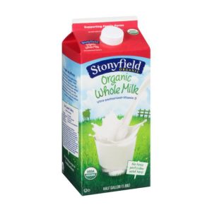 Stonyfield Organic Whole Milk (1/2 Gallon)