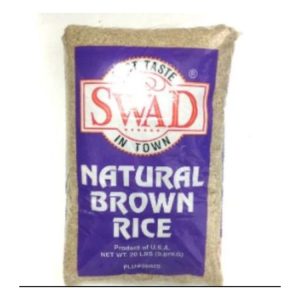 Swad Natural Brown Rice (20 Lbs)