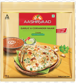 Aashirvaad garlic & coriander naan (0.88 lb)