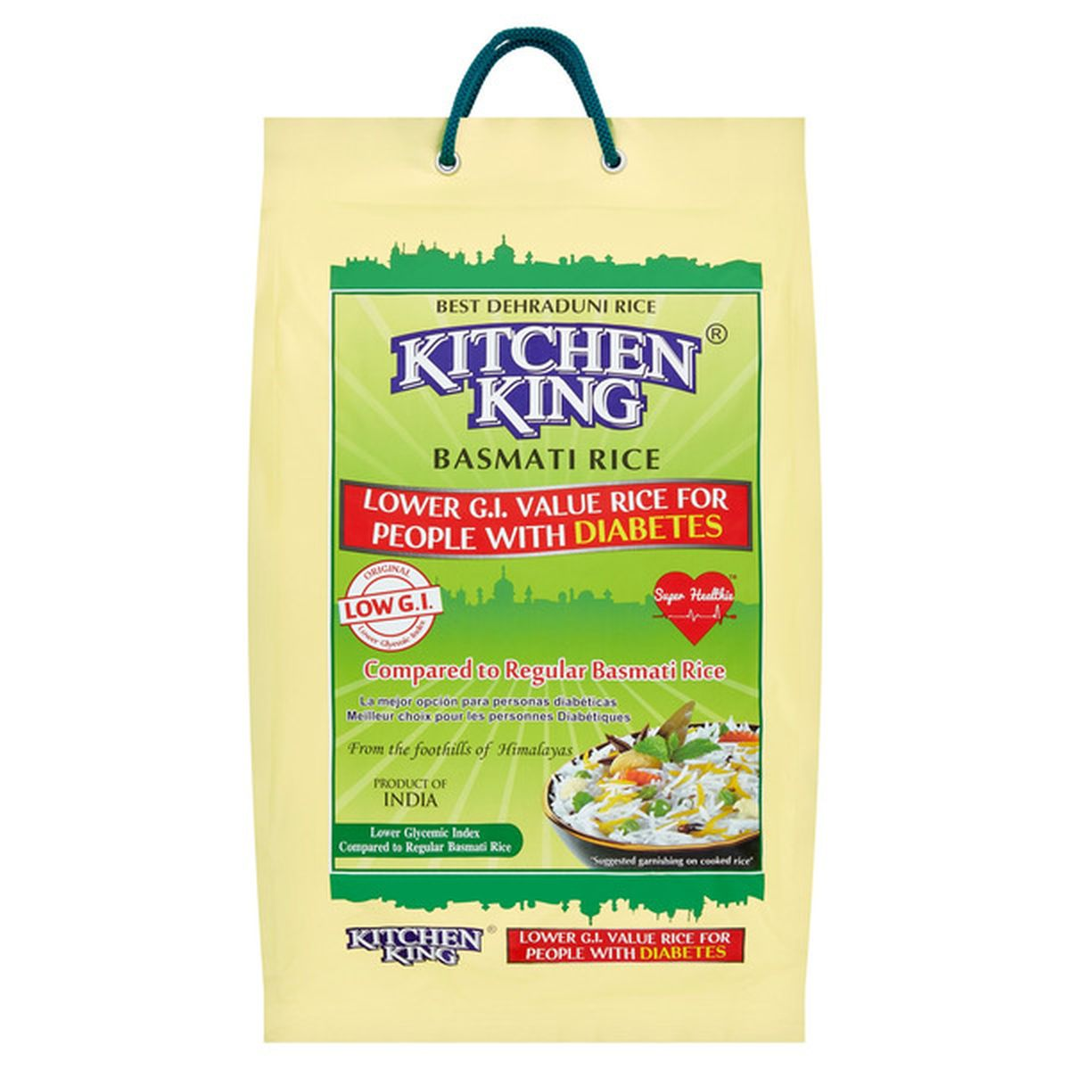 Kitchen king basmati diabetic rice (10.000 lb)