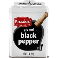 Krasdale ground black pepper (2 oz)
