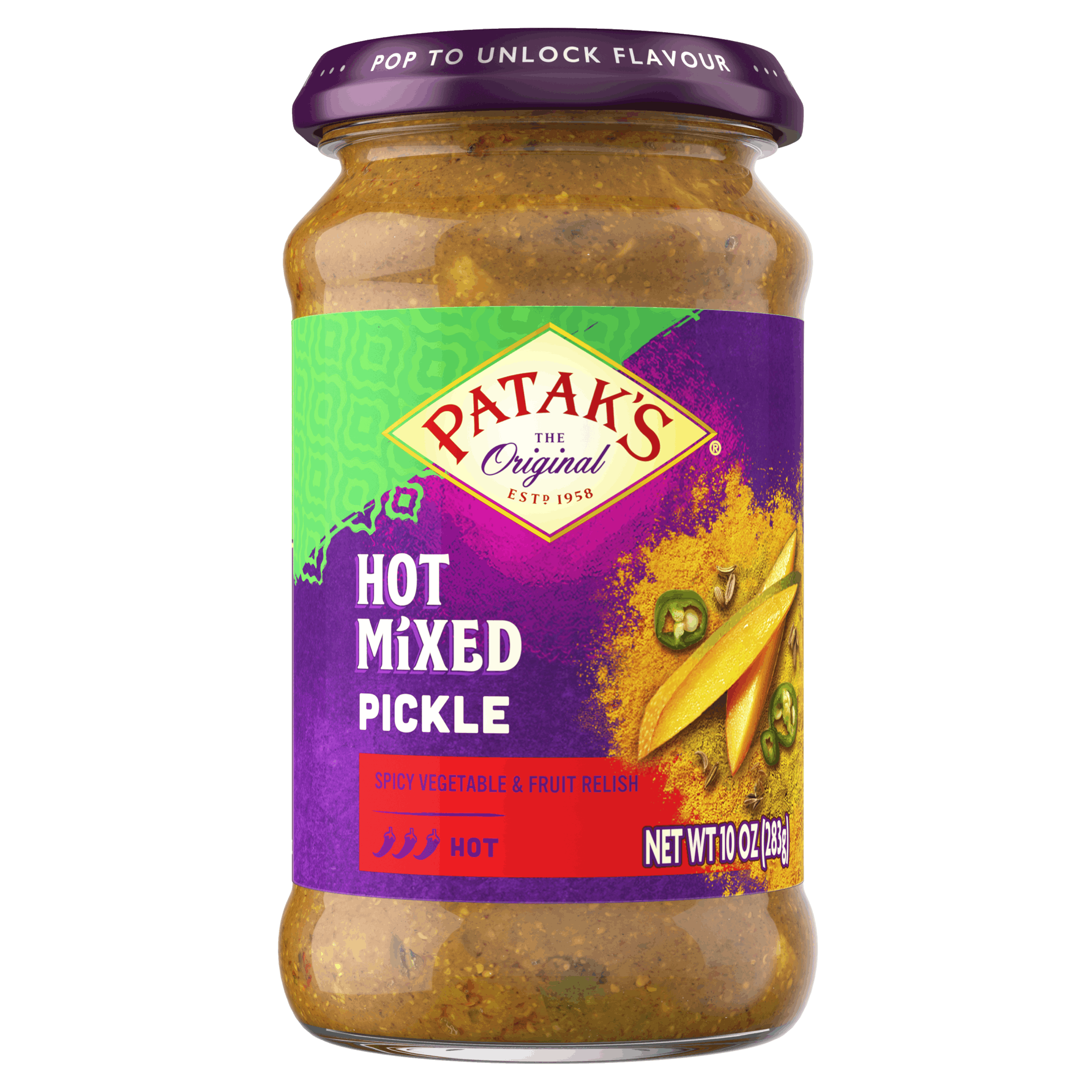 Pataks hot mixed pickle (0.622 lb)