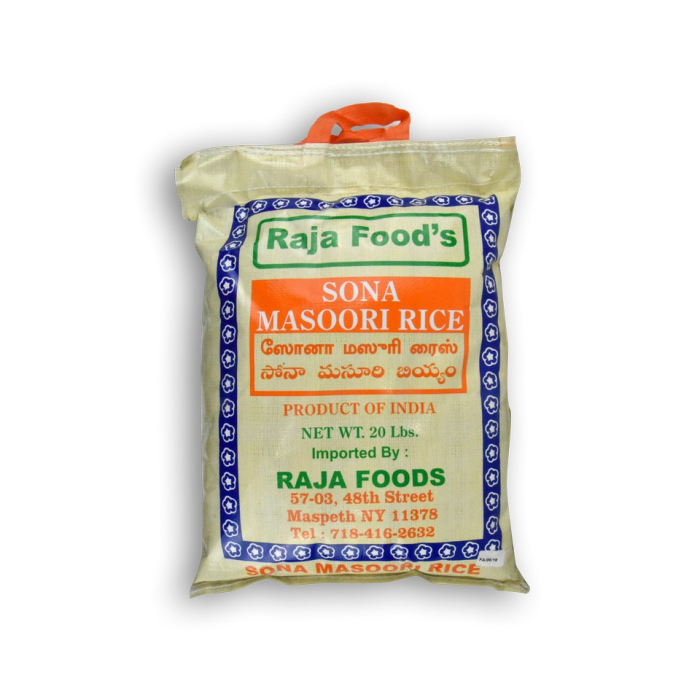 Raja foods sonamasuri rice (20.000 lb)