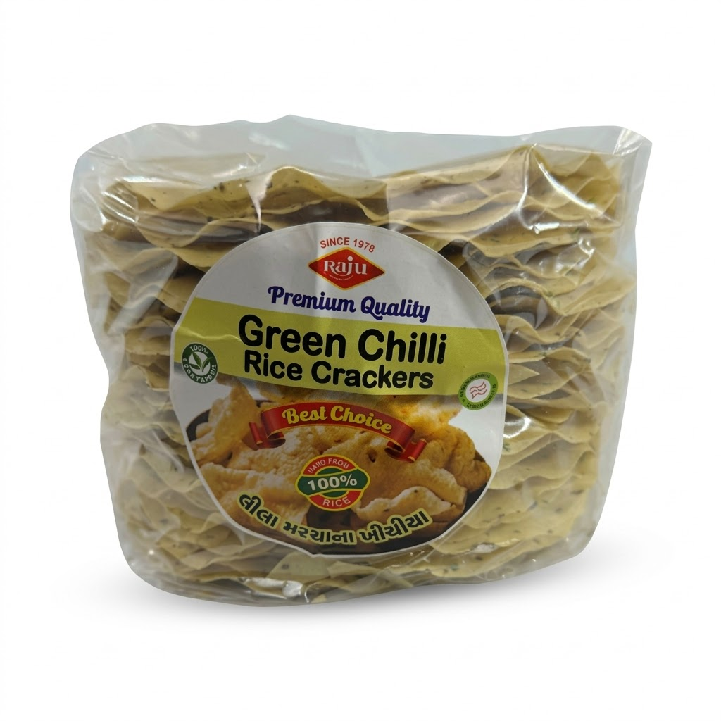 Raju green chilli rice cracker (1.102 lb)