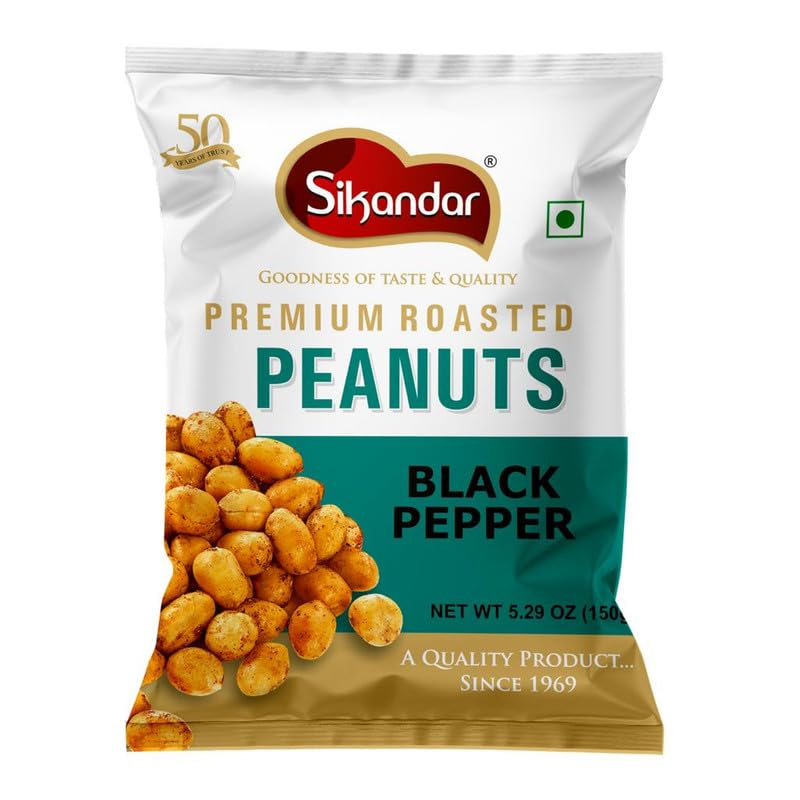 sikandar roasted peanuts black pepper (0.330 lb)