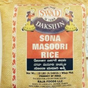 swad dakshin sonamasoori rice (10.000 lb)