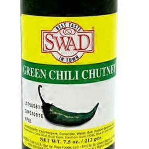 Swad green chili chutney (7 oz)