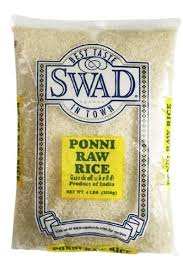 Swad ponni raw rice (4.000 lb)