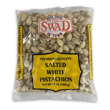 Swad salted white pistachios (14 oz)
