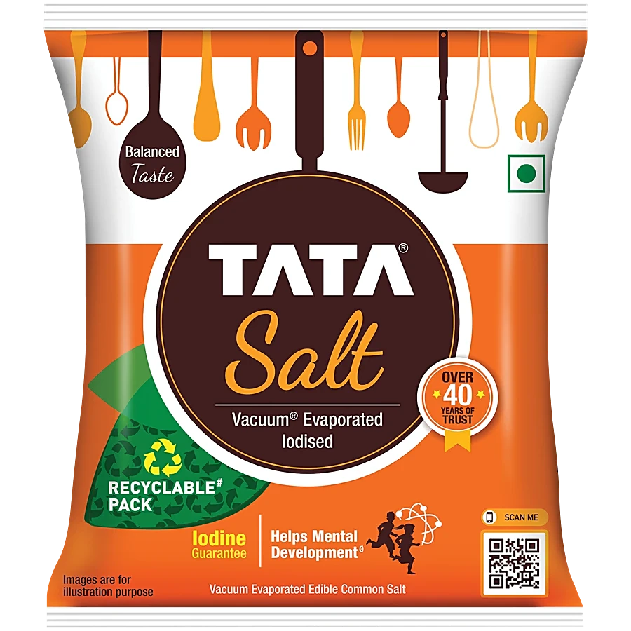 Tata salt iodized sea salt (2.000 lb)