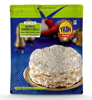 Yash Garlic Green chilli papad (0.440 lb)