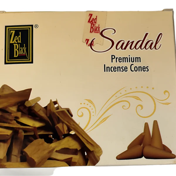 Zed black sandal dhoop (Each)